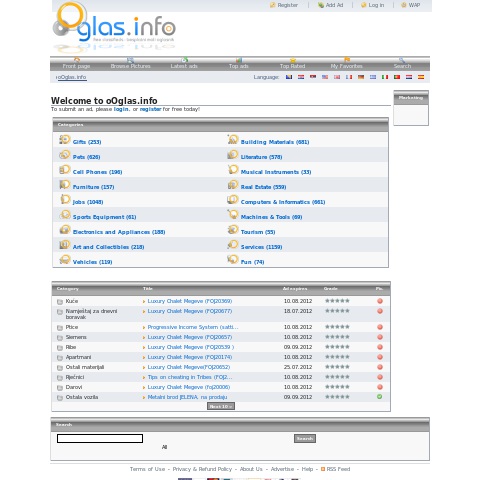 oOglas.info - Besplatni oglasnik