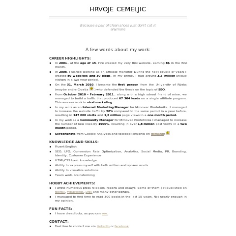 Hrvoje Cemeljic - Programi prehrane i treninga