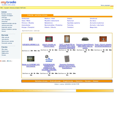 My trade rs - Besplatne online aukcije